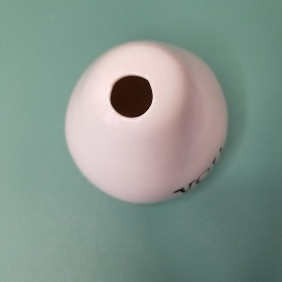 Small Modern Irregular Abstract Single Flower Desk Vase "You" Ceramic Pottery - Picture 5 of 8